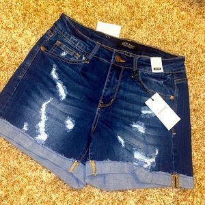 Just Blue distressed Jean shorts NWT
